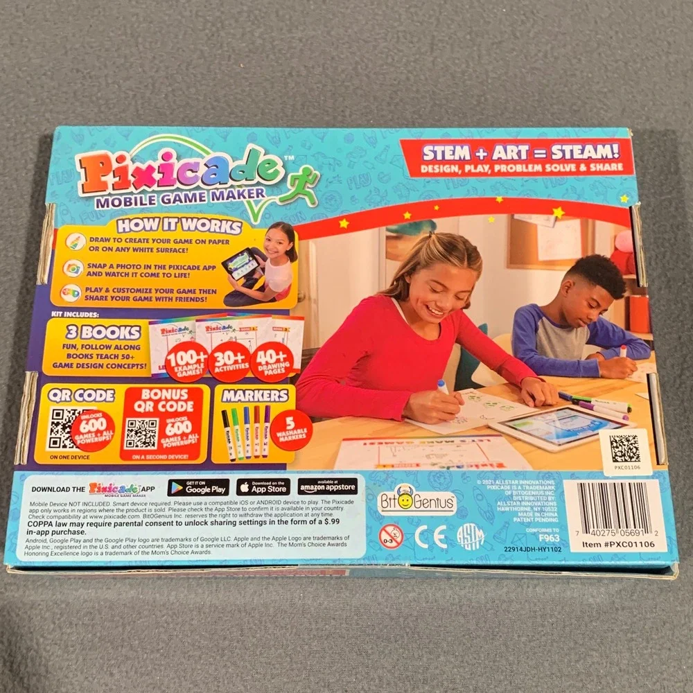 Gift Pixicade Mobile Game Maker Create Your Own‎ Video Games STEM Toy Ages 6+